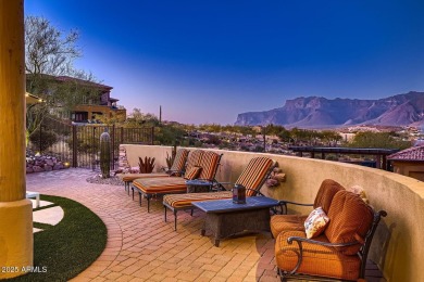Spectacular SUPERSTITION MOUNTAIN VIEWS from this hillside on Gold Canyon Golf Resort - Sidewinder in Arizona - for sale on GolfHomes.com, golf home, golf lot