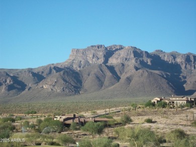 Spectacular SUPERSTITION MOUNTAIN VIEWS from this hillside on Gold Canyon Golf Resort - Sidewinder in Arizona - for sale on GolfHomes.com, golf home, golf lot
