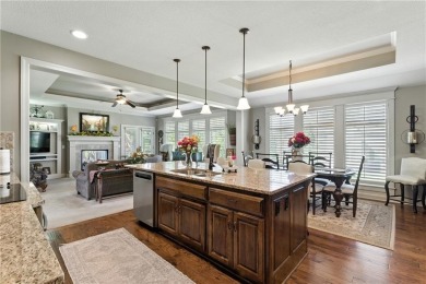 Step into luxury with this stunning reverse 1 1/2 -story home on Prairie Highlands Golf Course in Kansas - for sale on GolfHomes.com, golf home, golf lot