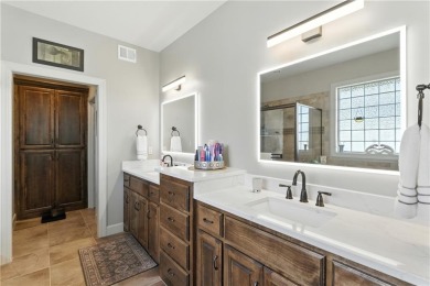 Step into luxury with this stunning reverse 1 1/2 -story home on Prairie Highlands Golf Course in Kansas - for sale on GolfHomes.com, golf home, golf lot