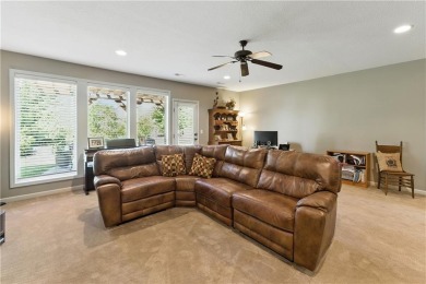 Step into luxury with this stunning reverse 1 1/2 -story home on Prairie Highlands Golf Course in Kansas - for sale on GolfHomes.com, golf home, golf lot