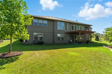 Step into luxury with this stunning reverse 1 1/2 -story home on Prairie Highlands Golf Course in Kansas - for sale on GolfHomes.com, golf home, golf lot