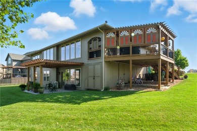 Step into luxury with this stunning reverse 1 1/2 -story home on Prairie Highlands Golf Course in Kansas - for sale on GolfHomes.com, golf home, golf lot