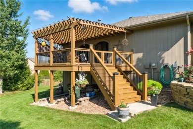 Step into luxury with this stunning reverse 1 1/2 -story home on Prairie Highlands Golf Course in Kansas - for sale on GolfHomes.com, golf home, golf lot