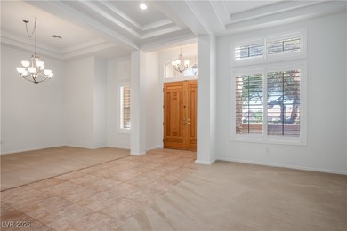 Situated on a premium corner lot in a quiet Sun City Summerlin on Highland Falls Golf Club in Nevada - for sale on GolfHomes.com, golf home, golf lot