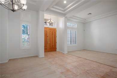 Situated on a premium corner lot in a quiet Sun City Summerlin on Highland Falls Golf Club in Nevada - for sale on GolfHomes.com, golf home, golf lot