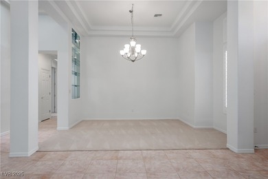 Situated on a premium corner lot in a quiet Sun City Summerlin on Highland Falls Golf Club in Nevada - for sale on GolfHomes.com, golf home, golf lot