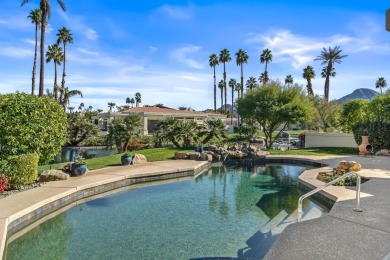 Tranquil and private setting overlooking the PebbleTec pool/spa on Desert Horizons Country Club in California - for sale on GolfHomes.com, golf home, golf lot