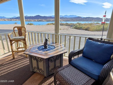Up-close panoramic lake views right from your front patio inside on London Bridge Golf Course in Arizona - for sale on GolfHomes.com, golf home, golf lot