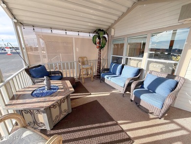 Up-close panoramic lake views right from your front patio inside on London Bridge Golf Course in Arizona - for sale on GolfHomes.com, golf home, golf lot