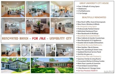 STUNNING MID-CENTURY RANCH - FULLY RENOVATED FOR MODERN LIVING! on Ruth Park Municipal Golf Course in Missouri - for sale on GolfHomes.com, golf home, golf lot