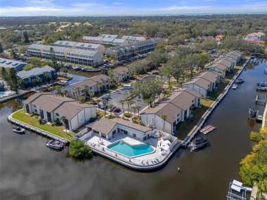 Embrace quintessential Florida waterfront living in this on Tarpon Springs Golf Course in Florida - for sale on GolfHomes.com, golf home, golf lot