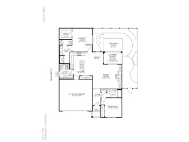 *The Capri* floorplan offers the oversized second bedroom at the on Coyote Crossing Golf Course in Indiana - for sale on GolfHomes.com, golf home, golf lot