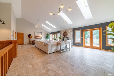 This home is a show-stopping 5-bedroom, 3.5-bath ranch-style on Spring Lake Country Club in Illinois - for sale on GolfHomes.com, golf home, golf lot