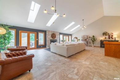 This home is a show-stopping 5-bedroom, 3.5-bath ranch-style on Spring Lake Country Club in Illinois - for sale on GolfHomes.com, golf home, golf lot