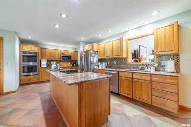 This home is a show-stopping 5-bedroom, 3.5-bath ranch-style on Spring Lake Country Club in Illinois - for sale on GolfHomes.com, golf home, golf lot