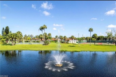 This furnished, turnkey ground-floor condo offers a lake view on Golden Gate Country Club in Florida - for sale on GolfHomes.com, golf home, golf lot