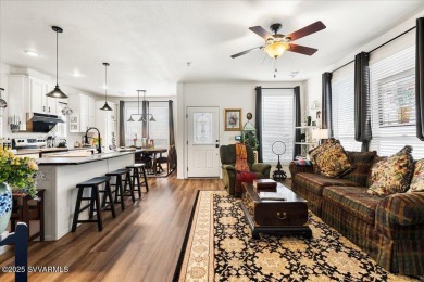 This 55+ community home features a beautifully appointed kitchen on Pine Shadows Golf Course in Arizona - for sale on GolfHomes.com, golf home, golf lot