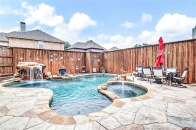 This impressive two-story, 5-bedroom, 4 and a half bathroom home on The Trails of Frisco Golf Club in Texas - for sale on GolfHomes.com, golf home, golf lot