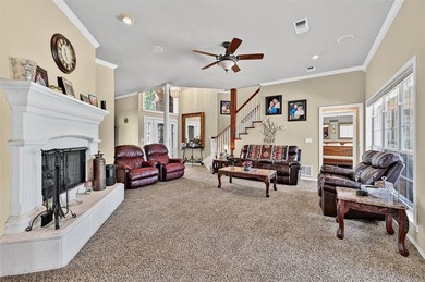 Location, location, location! This custom two-story brick home on Lake Kiowa Golf Course in Texas - for sale on GolfHomes.com, golf home, golf lot