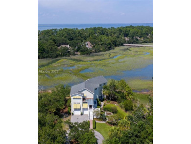 Breathtaking Intracoastal & sunset views from nearly every on Country Club of Hilton Head in South Carolina - for sale on GolfHomes.com, golf home, golf lot