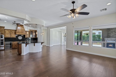 This stunning home sits on a premium lot next to a common area on Encanterra Country Club in Arizona - for sale on GolfHomes.com, golf home, golf lot