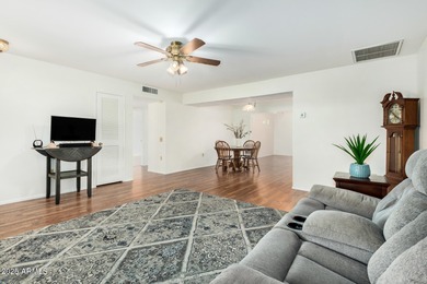 Charming 2-bedroom Gemini home in the vibrant 55+ community of on Sun City Lakes West and East in Arizona - for sale on GolfHomes.com, golf home, golf lot