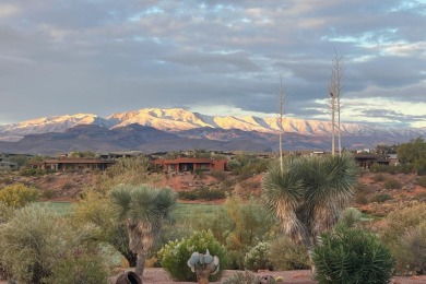 This elegant home sits on the Entrada Fairway with large windows on Entrada at Snow Canyon in Utah - for sale on GolfHomes.com, golf home, golf lot