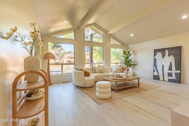 Experience luxury living in this beautifully appointed 3-bedroom on Oakcreek Country Club in Arizona - for sale on GolfHomes.com, golf home, golf lot