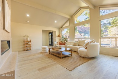 Experience luxury living in this beautifully appointed 3-bedroom on Oakcreek Country Club in Arizona - for sale on GolfHomes.com, golf home, golf lot