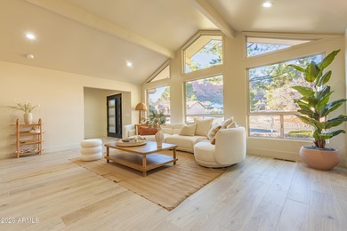 Experience luxury living in this beautifully appointed 3-bedroom on Oakcreek Country Club in Arizona - for sale on GolfHomes.com, golf home, golf lot