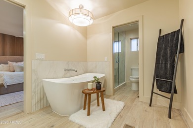 Experience luxury living in this beautifully appointed 3-bedroom on Oakcreek Country Club in Arizona - for sale on GolfHomes.com, golf home, golf lot