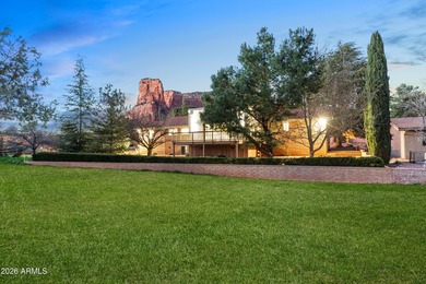 Experience luxury living in this beautifully appointed 3-bedroom on Oakcreek Country Club in Arizona - for sale on GolfHomes.com, golf home, golf lot