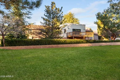Experience luxury living in this beautifully appointed 3-bedroom on Oakcreek Country Club in Arizona - for sale on GolfHomes.com, golf home, golf lot