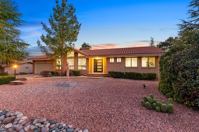 Experience luxury living in this beautifully appointed 3-bedroom on Oakcreek Country Club in Arizona - for sale on GolfHomes.com, golf home, golf lot