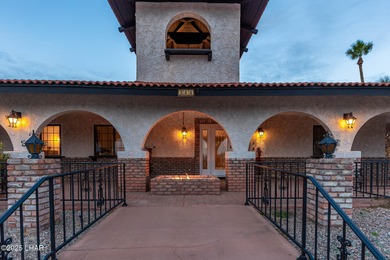 Stunning Santa Fe Estate Overlooking Lake Havasu Golf Course! on London Bridge Golf Course in Arizona - for sale on GolfHomes.com, golf home, golf lot
