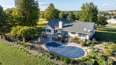 Exceptional contemporary ranch with golf course views, three car on Galena Golf Club in Illinois - for sale on GolfHomes.com, golf home, golf lot