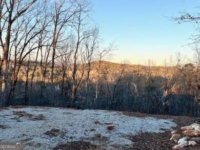 Beautiful view of mountains and water from this unrestricted lot on Currahee Golf Club in Georgia - for sale on GolfHomes.com, golf home, golf lot