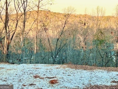 Beautiful view of mountains and water from this unrestricted lot on Currahee Golf Club in Georgia - for sale on GolfHomes.com, golf home, golf lot