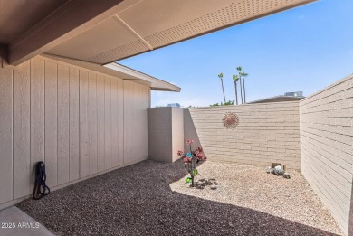 FURNISHED AND READY FOR YOU!!  This sunny, bright end unit in on Stardust Golf Course in Arizona - for sale on GolfHomes.com, golf home, golf lot