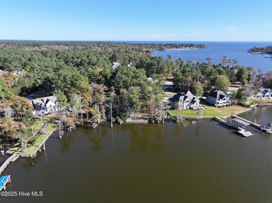 Beautiful waterfront home site.  
Bosher Point jewel on Sound Golf Links at Albemarle Plantation in North Carolina - for sale on GolfHomes.com, golf home, golf lot