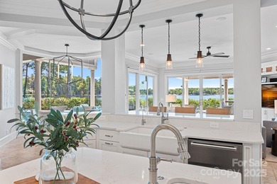 Luxurious Waterfront Retreat in The Point! Perfectly blending on Trump National Golf Club Charlotte in North Carolina - for sale on GolfHomes.com, golf home, golf lot