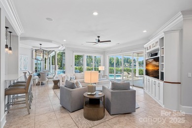 Luxurious Waterfront Retreat in The Point! Perfectly blending on Trump National Golf Club Charlotte in North Carolina - for sale on GolfHomes.com, golf home, golf lot