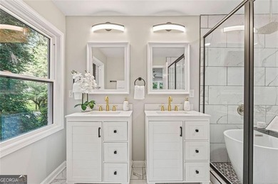 It's hard to miss this fully renovated, 4 side brick beauty on Alfred Tup Holmes Golf Course in Georgia - for sale on GolfHomes.com, golf home, golf lot