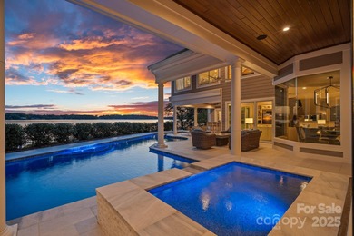 Luxurious Waterfront Retreat in The Point! Perfectly blending on Trump National Golf Club Charlotte in North Carolina - for sale on GolfHomes.com, golf home, golf lot