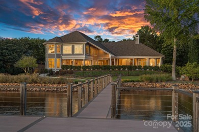 Luxurious Waterfront Retreat in The Point! Perfectly blending on Trump National Golf Club Charlotte in North Carolina - for sale on GolfHomes.com, golf home, golf lot