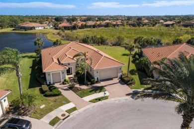 Situated on a spacious cul-de-sac lot, this 2,639-square-foot on Venetian Golf and River Club in Florida - for sale on GolfHomes.com, golf home, golf lot