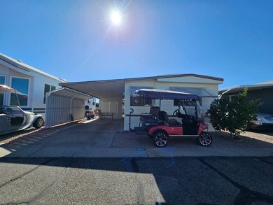 Furnished with a golf cart, this expanded 1BD 1BA home boasts on Viewpoint Golf Resort in Arizona - for sale on GolfHomes.com, golf home, golf lot