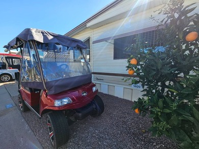 Furnished with a golf cart, this expanded 1BD 1BA home boasts on Viewpoint Golf Resort in Arizona - for sale on GolfHomes.com, golf home, golf lot