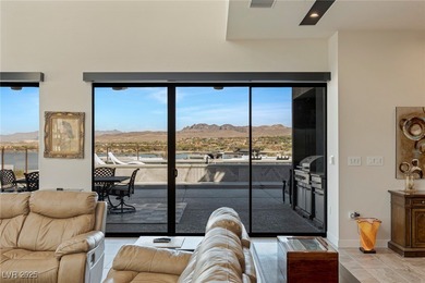 Guard-gated 2-story w/unobstructed lake & mountain views on Reflection Bay Golf Club in Nevada - for sale on GolfHomes.com, golf home, golf lot